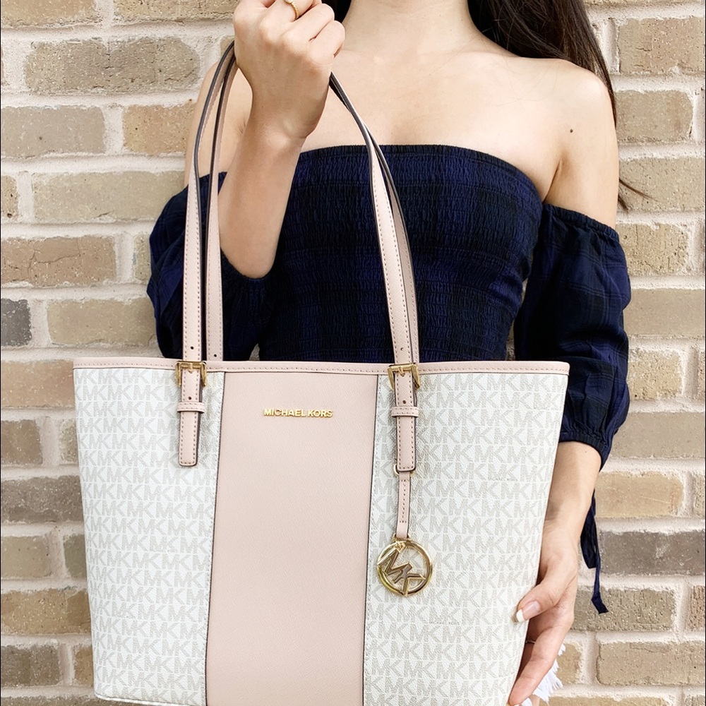 Gaby’sBags👜💕- NWT Michael Kors Medium Tote Pink - Picture 3 of 6